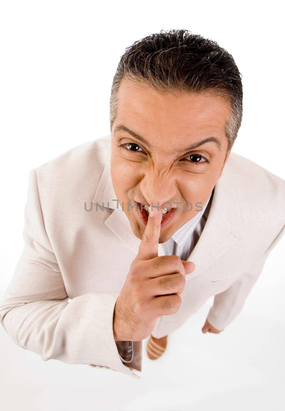 Corporate man on white background