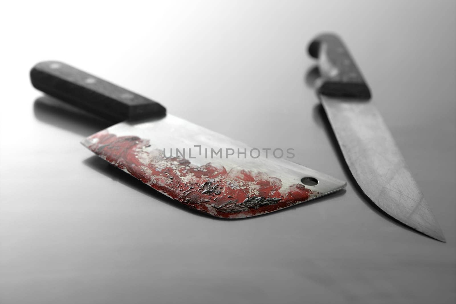 An assassin killing weapon, the bloody knife