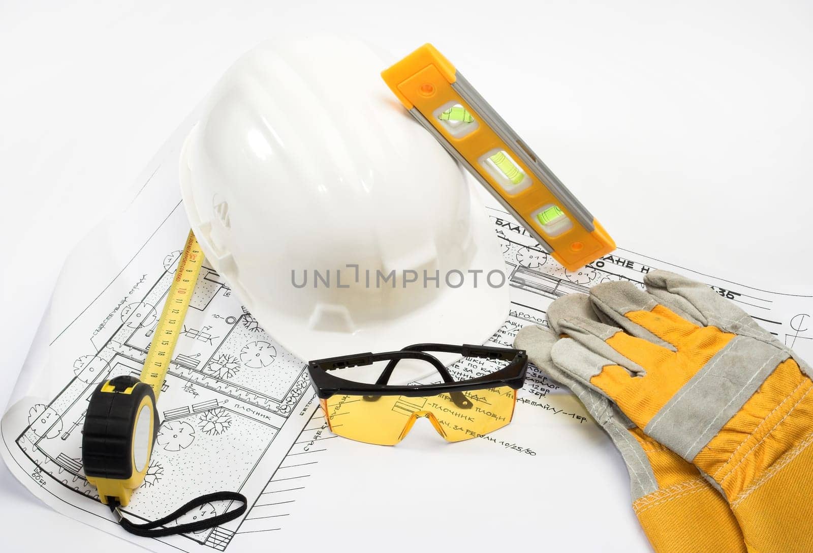 Safety gear kit close up