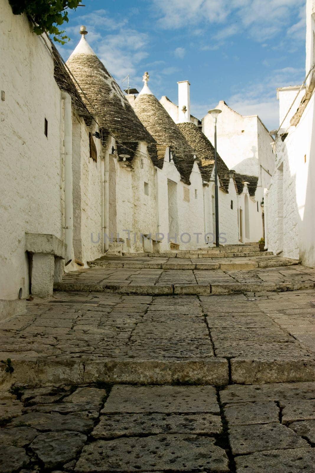 Photo of a typical historic stone building from the south of italy