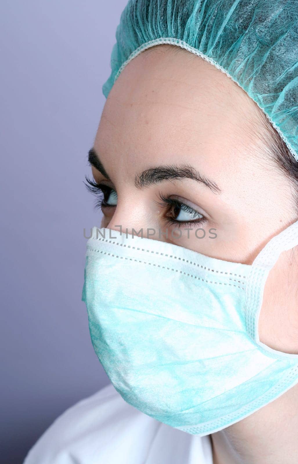 Professional young doctor at work. Close up.