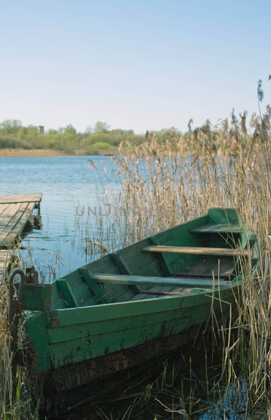Green boat