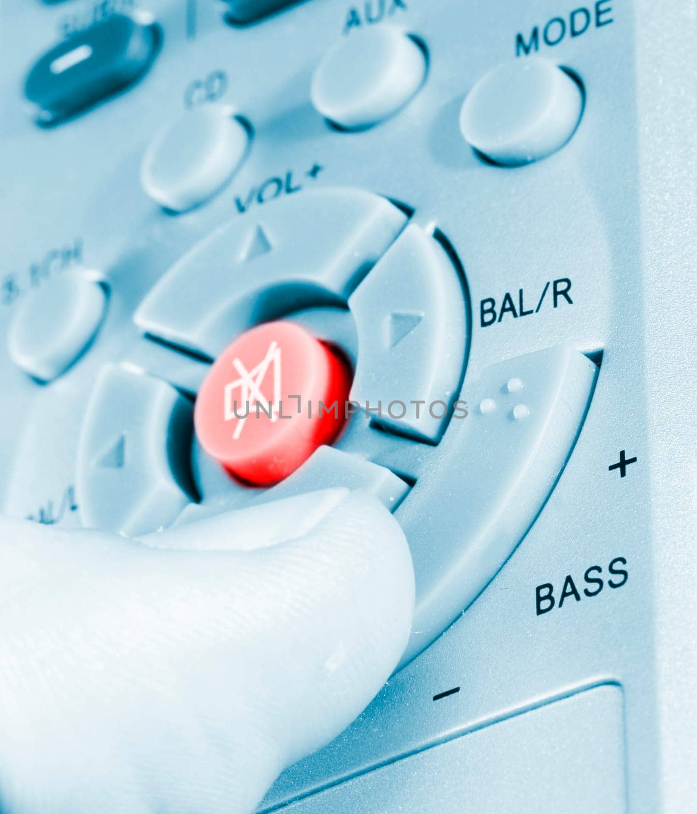 Remote Control in a man hand. Close up.