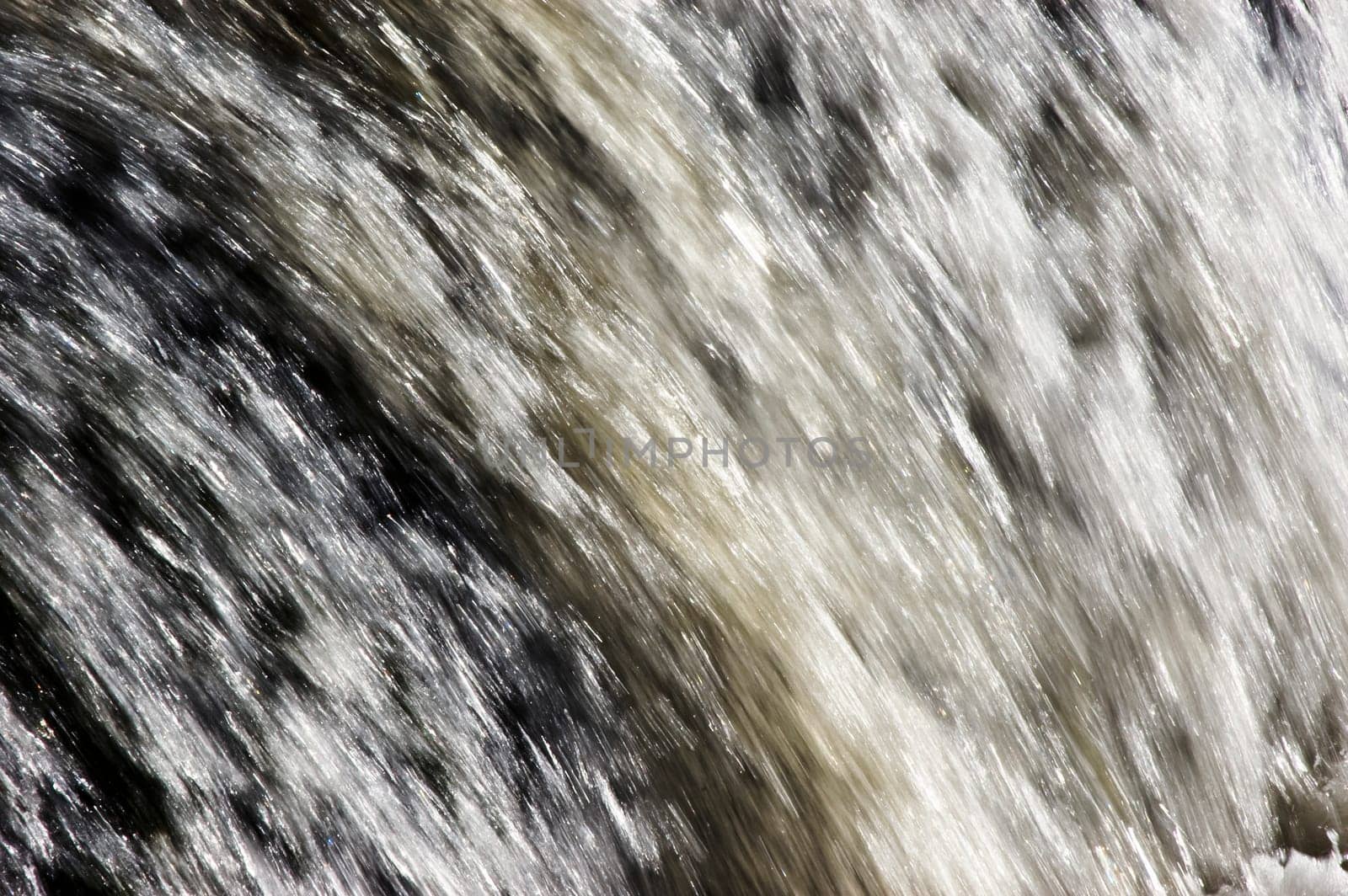 Blurred flowing water detail, low shutter speed