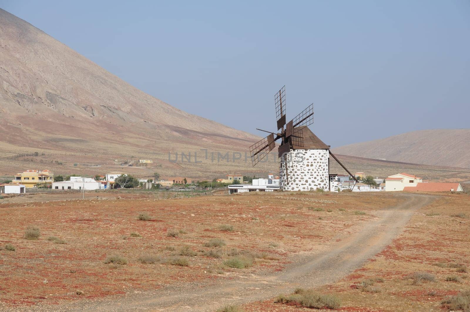 Windmill at La Oliva in Fuerteventura, Spain