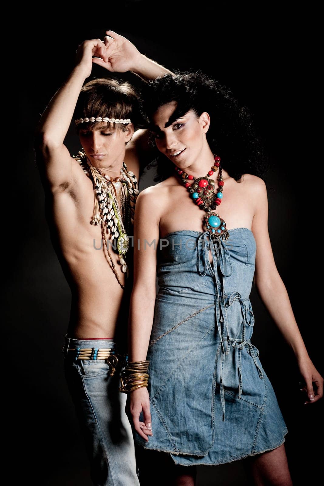 Couple in studio