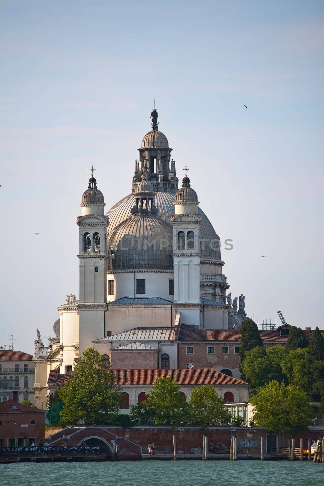 A view of the ancient church in Venice Italy