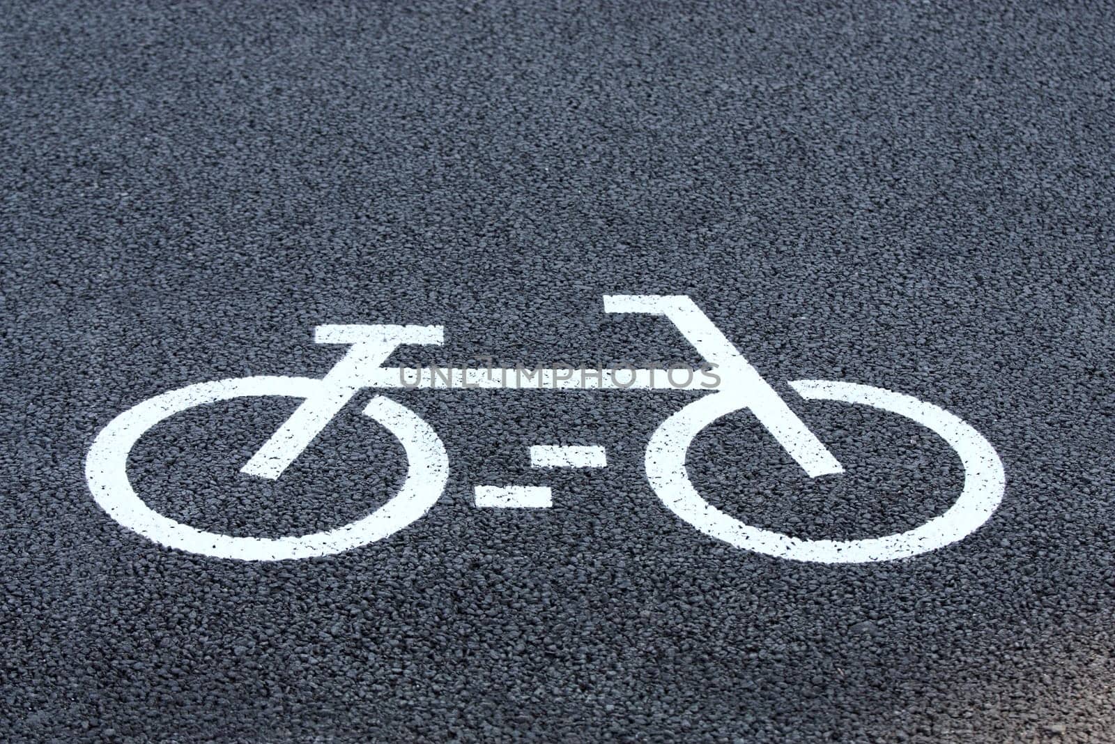 Bicycle road sign