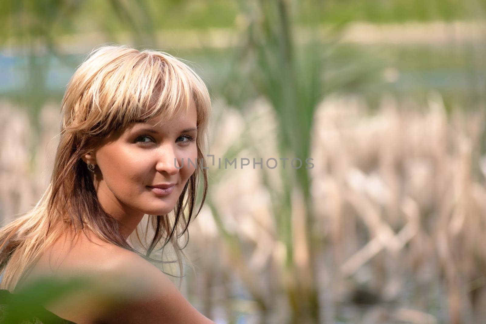 outdoor portrait of young woman