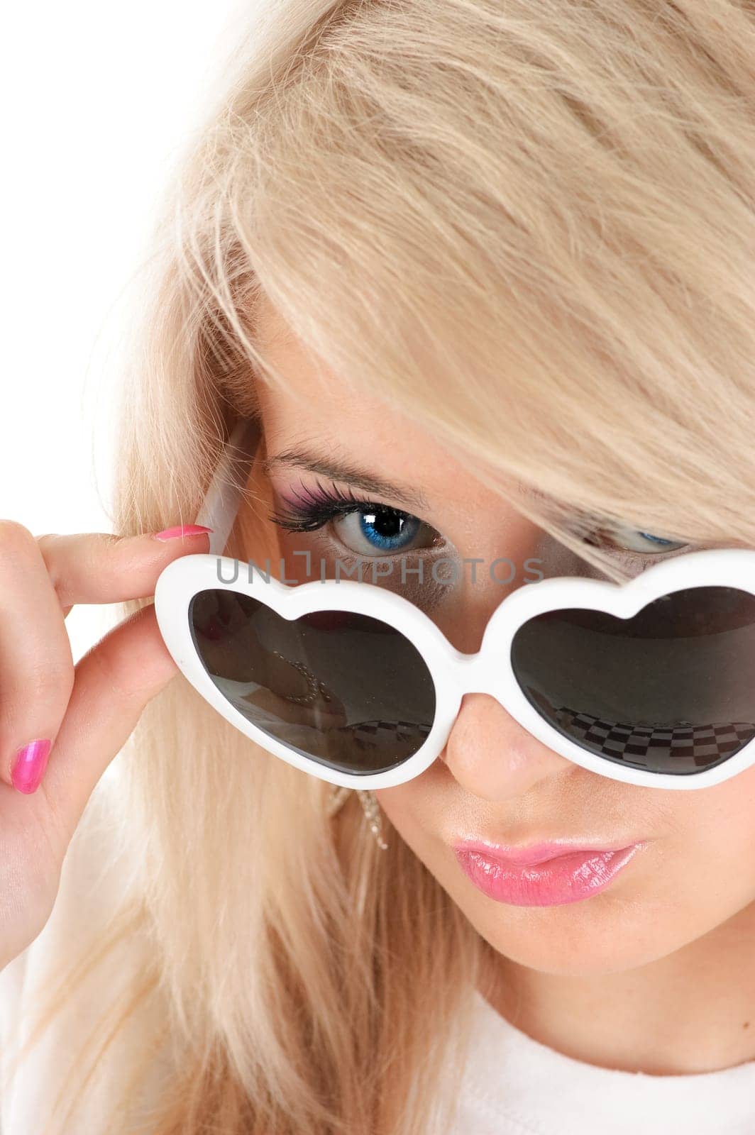 young fashion woman portrait isolated