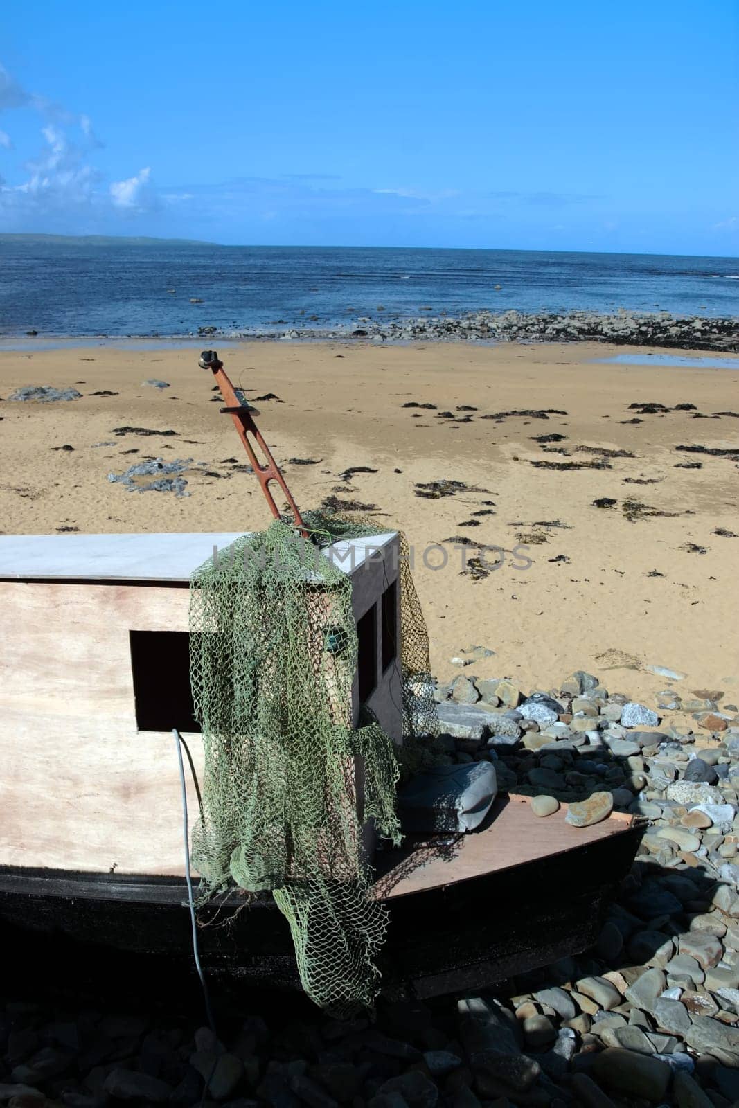 an old wreck beached on the west coast of ireland