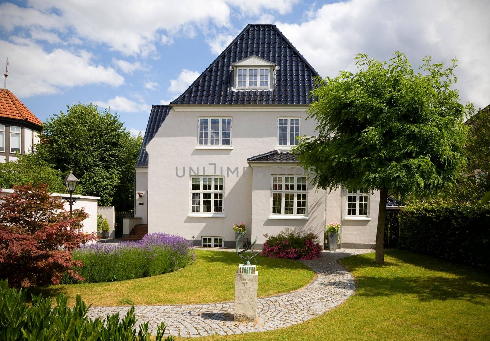 Upper class villa and nice garden Denmark.
