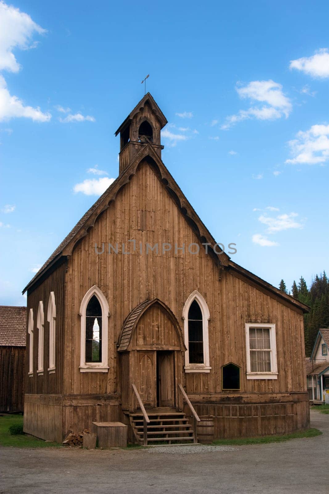 Old wooden historical church built in 1800s