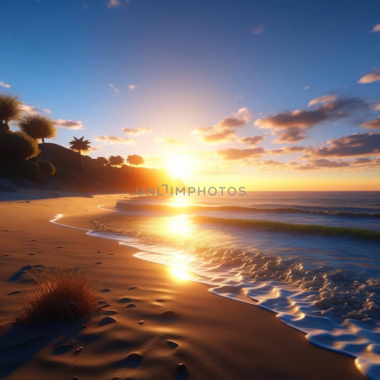 Sunrise on the beach