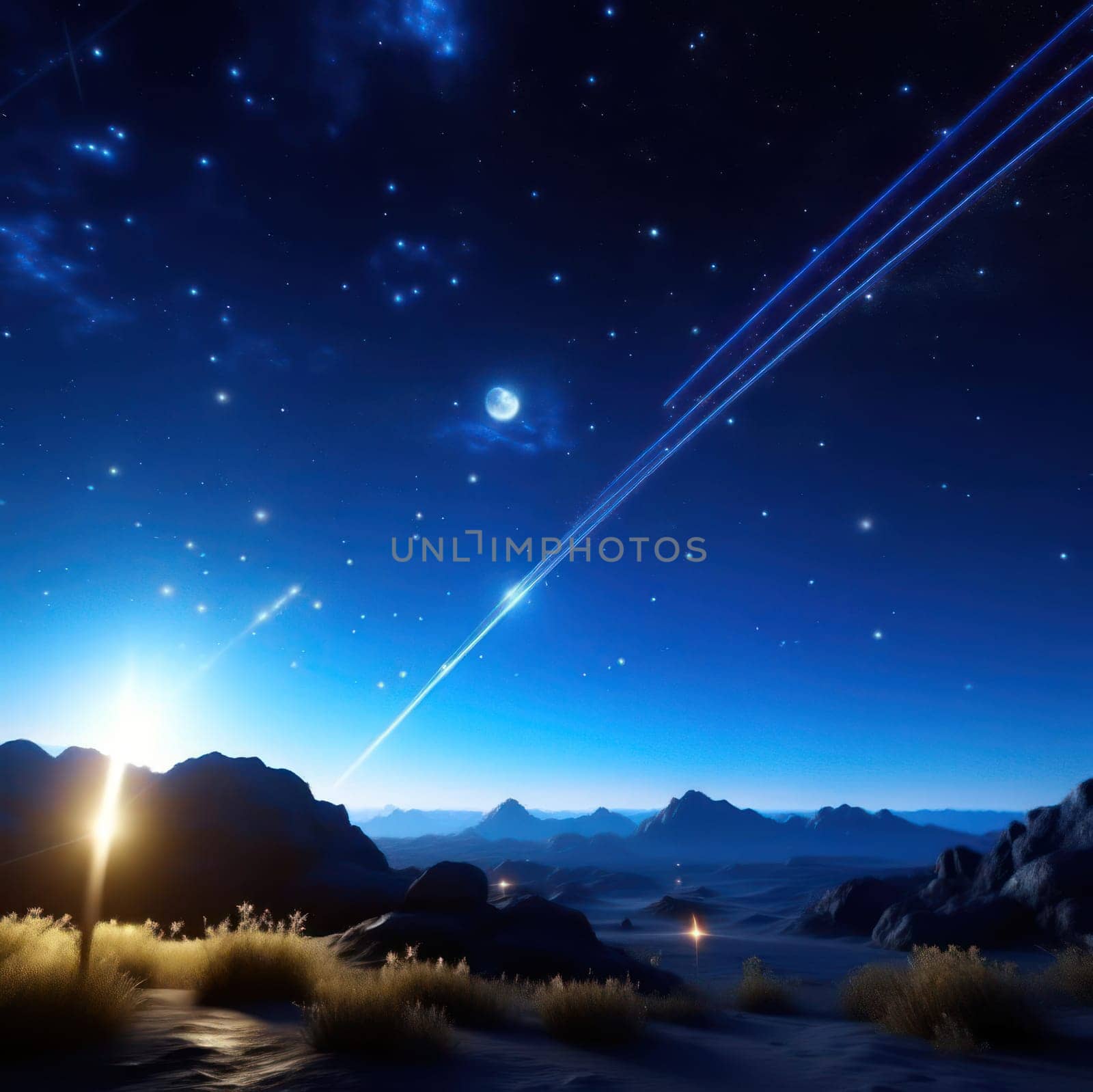 Starry sky. Image created by AI