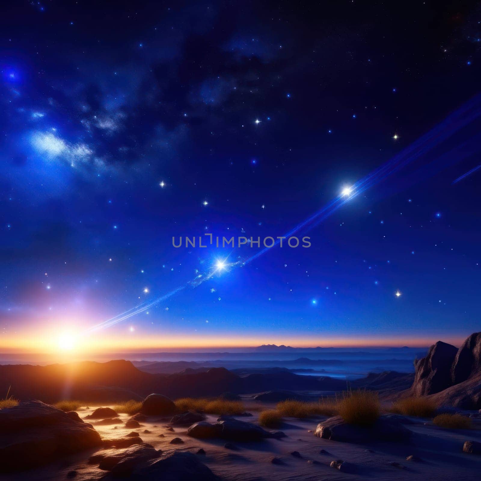 Starry sky. Image created by AI