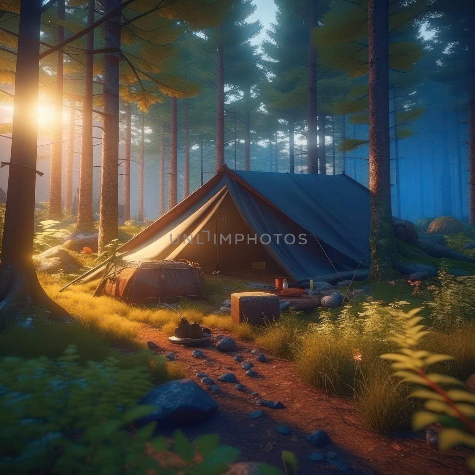 Tent in the forest
