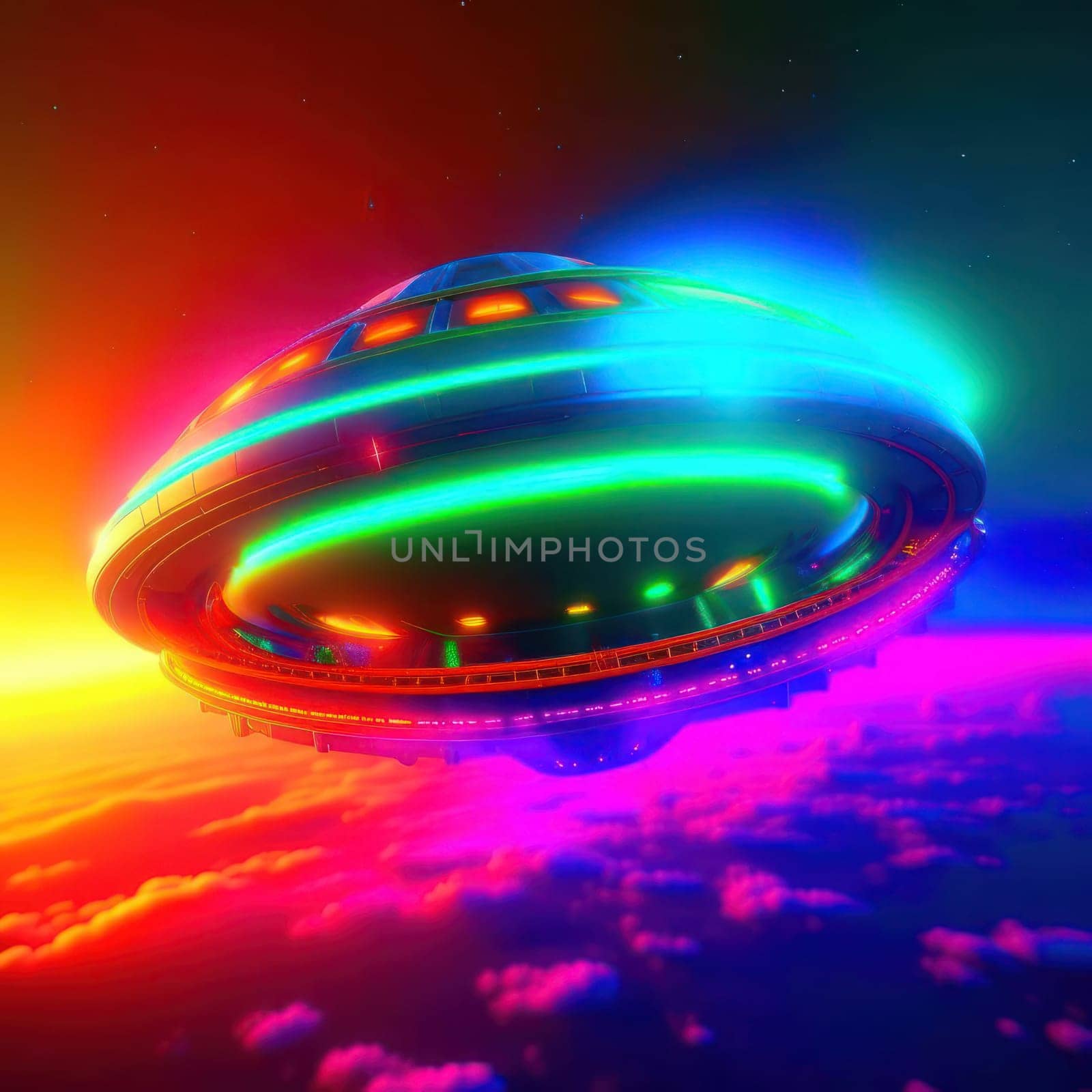 UFO in the sky
