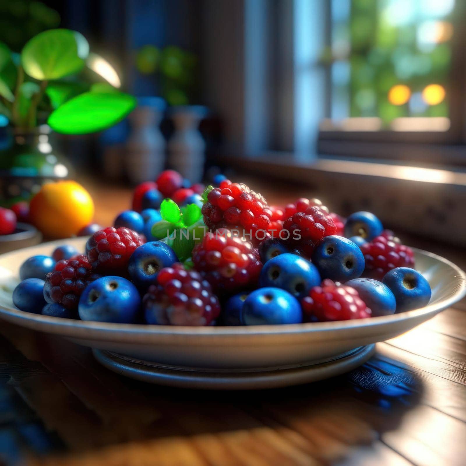 Berries in a plate