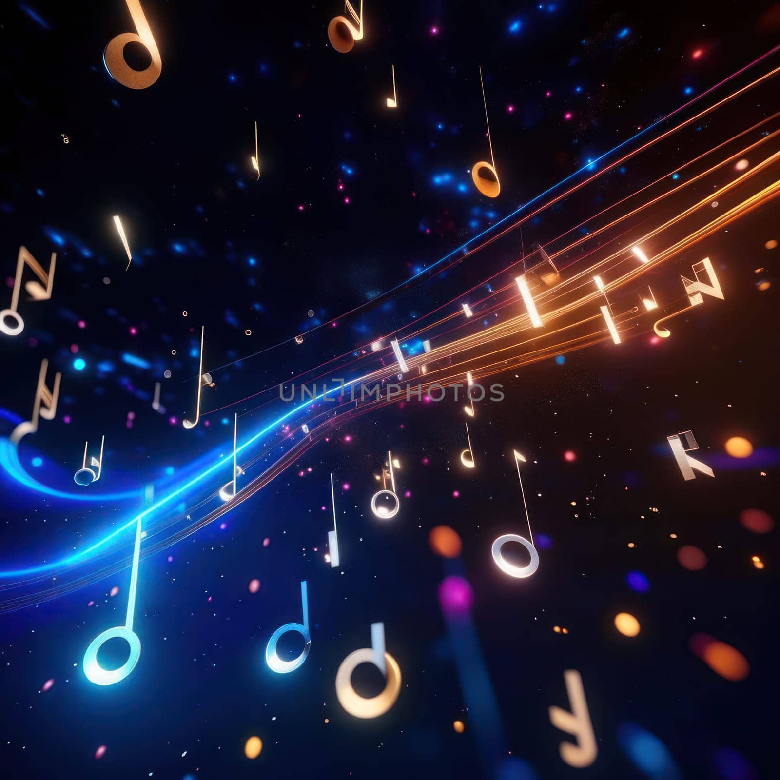 Bright notes. Image created by AI