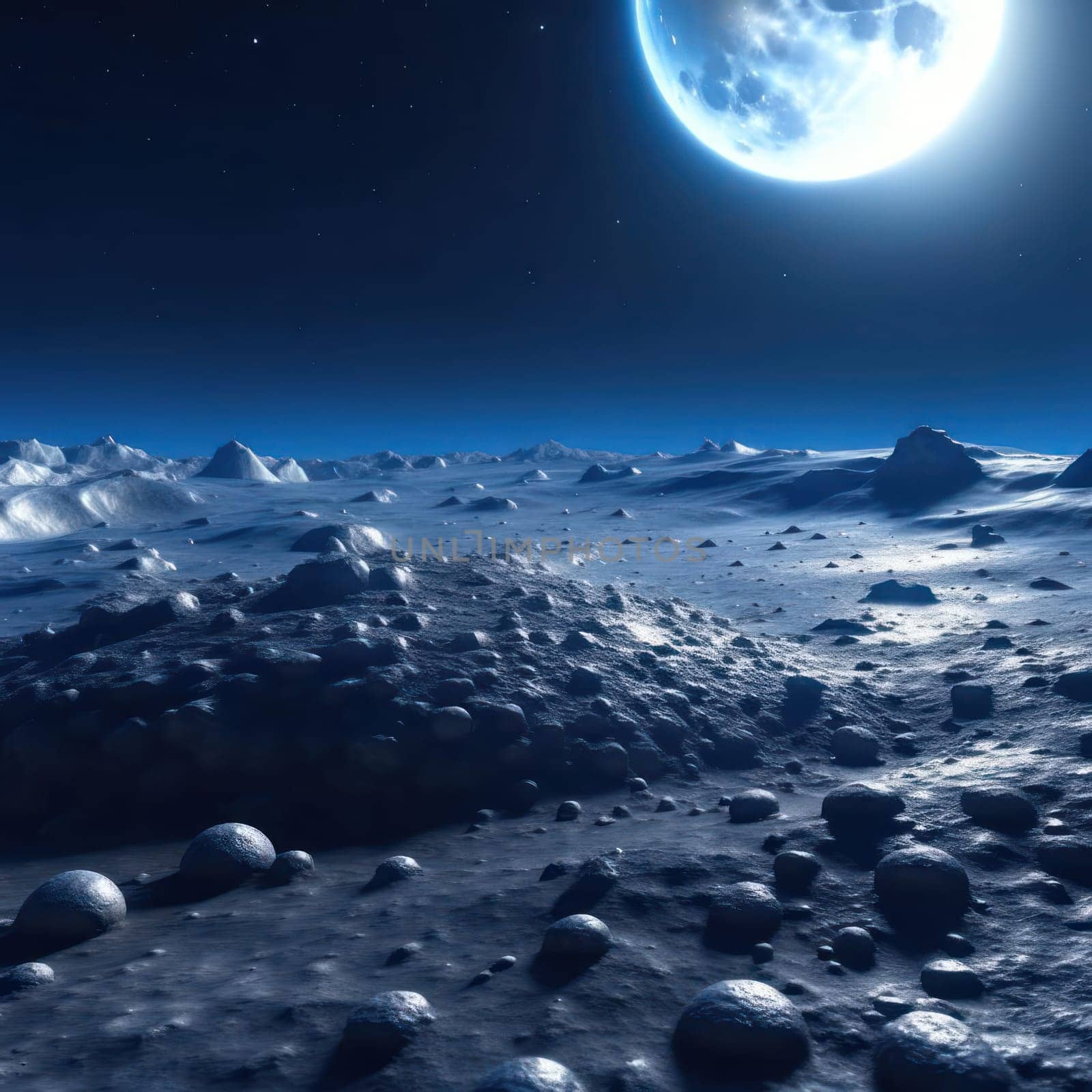 Bright Moon. Image created by AI