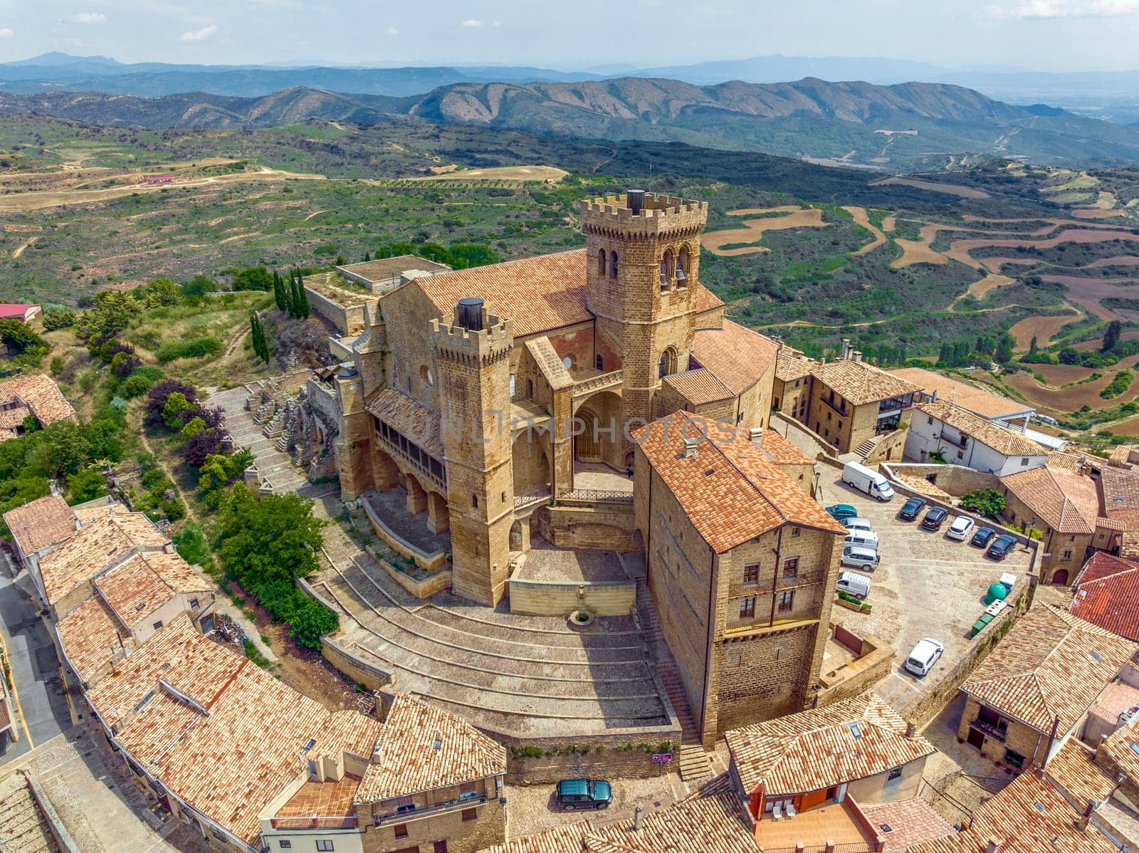 Ujue in Navarra, Collegiate Church of Saint Mary the Great, Named Beautiful Town of Spain
