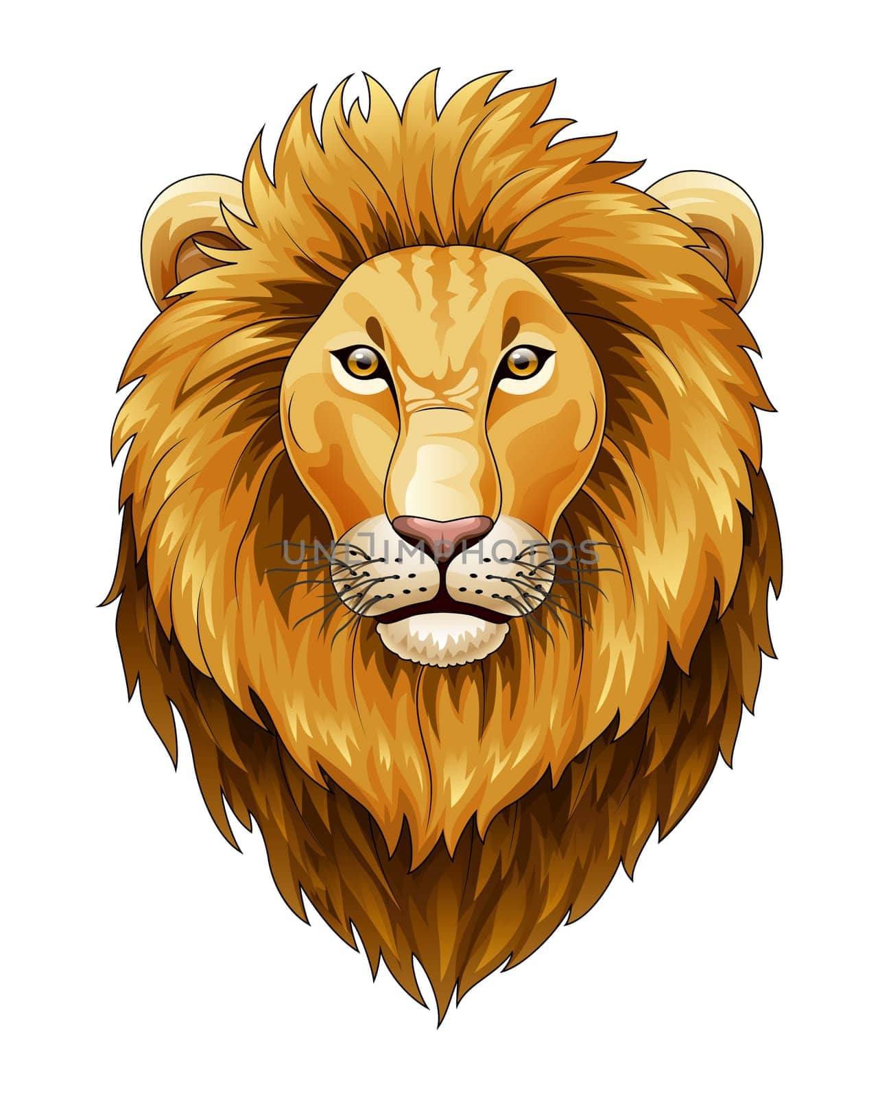 Lion head mascot