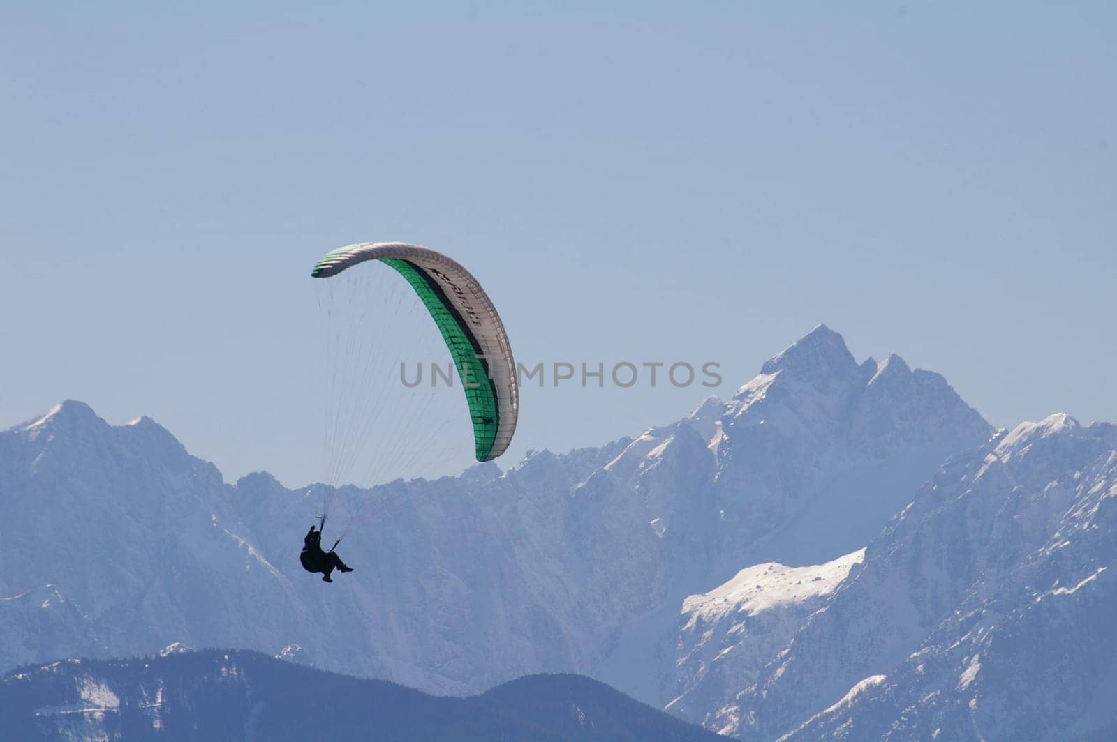It is a parachute drop in the mountains.