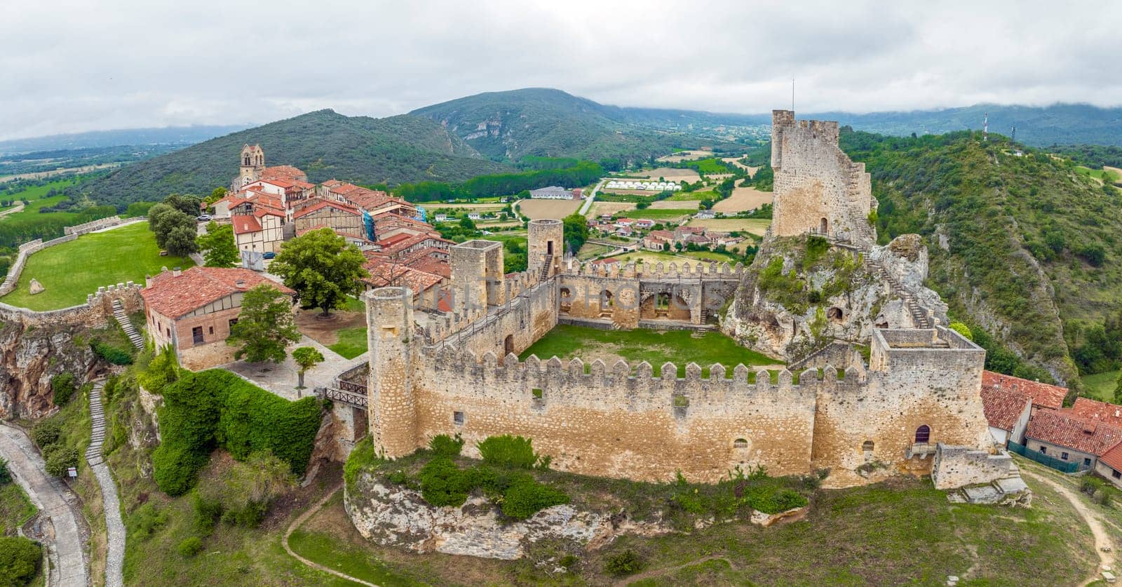 Castle of the city of Frias Burgos, Spain in Europe. named beautiful town of Spain