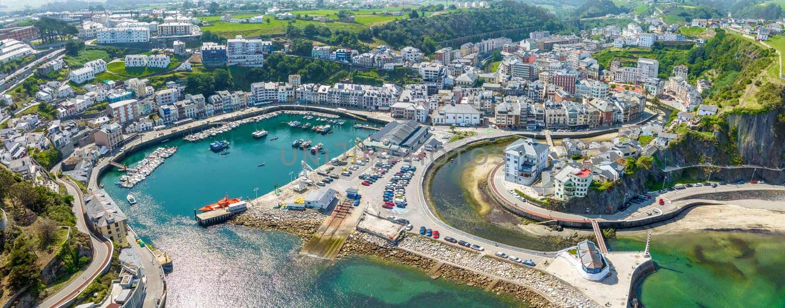 Luarca maritime town of Cantabria in Asturias, considered one of the most beautiful towns in Spain