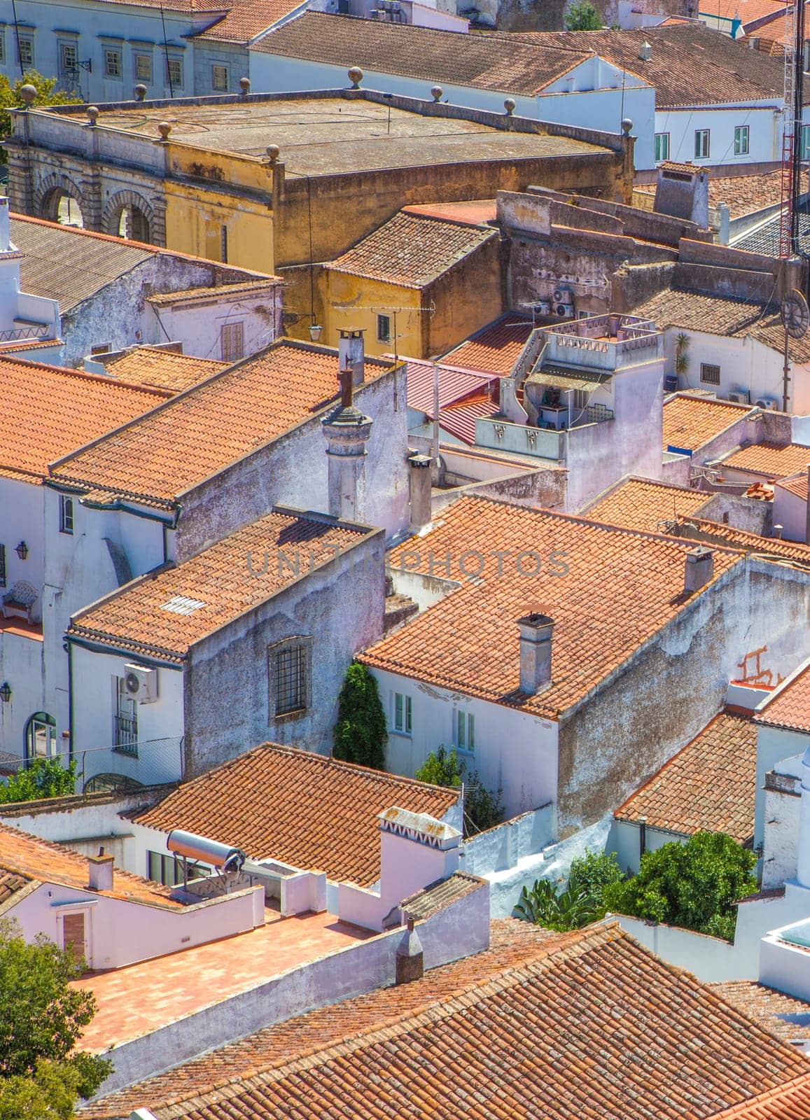 Beja city overview taken from castle, Baixo Alentejo, Portugal