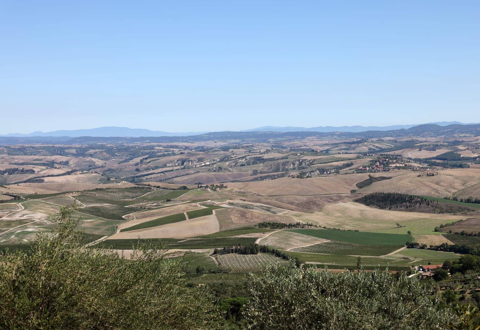 The rural landscape near Pienza in Tuscany. Italy