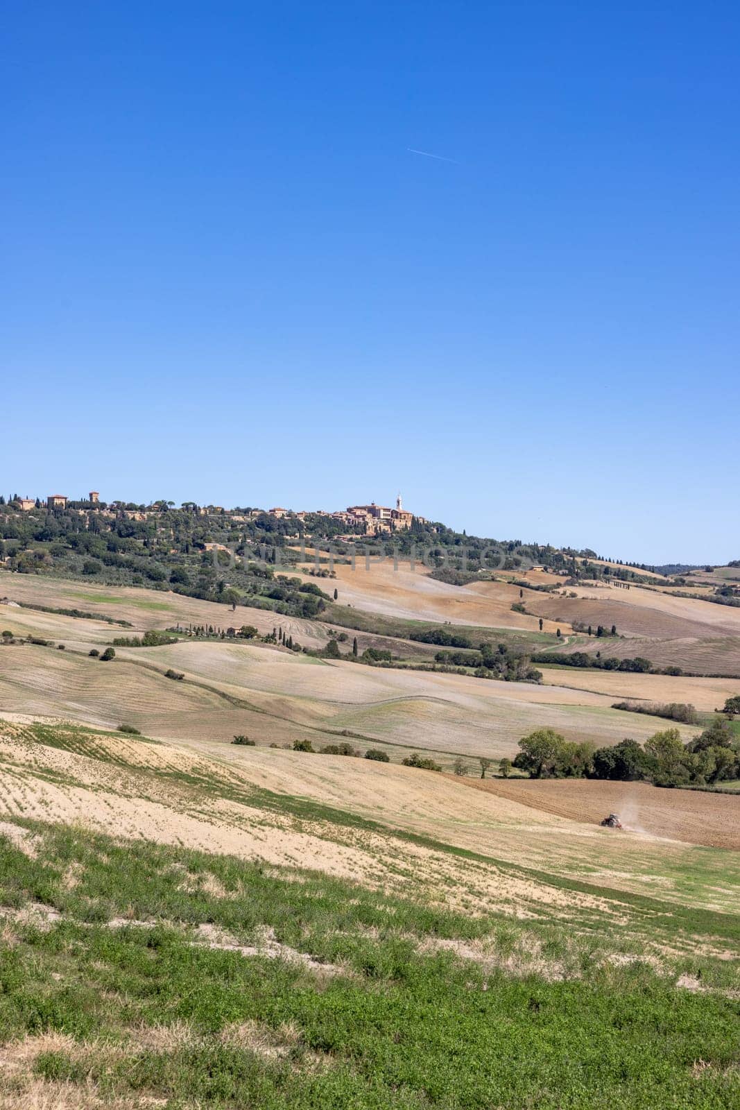 The rural landscape near Pienza in Tuscany. Italy