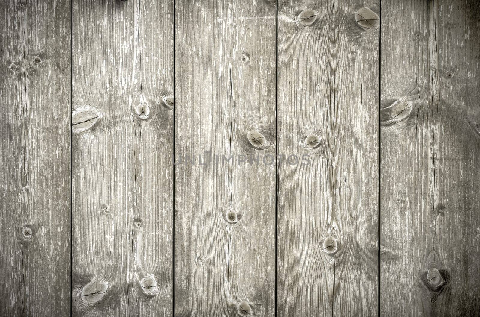 Brown painted wood texture seamless grunge background, Scratched  paint on planks of wood wall.