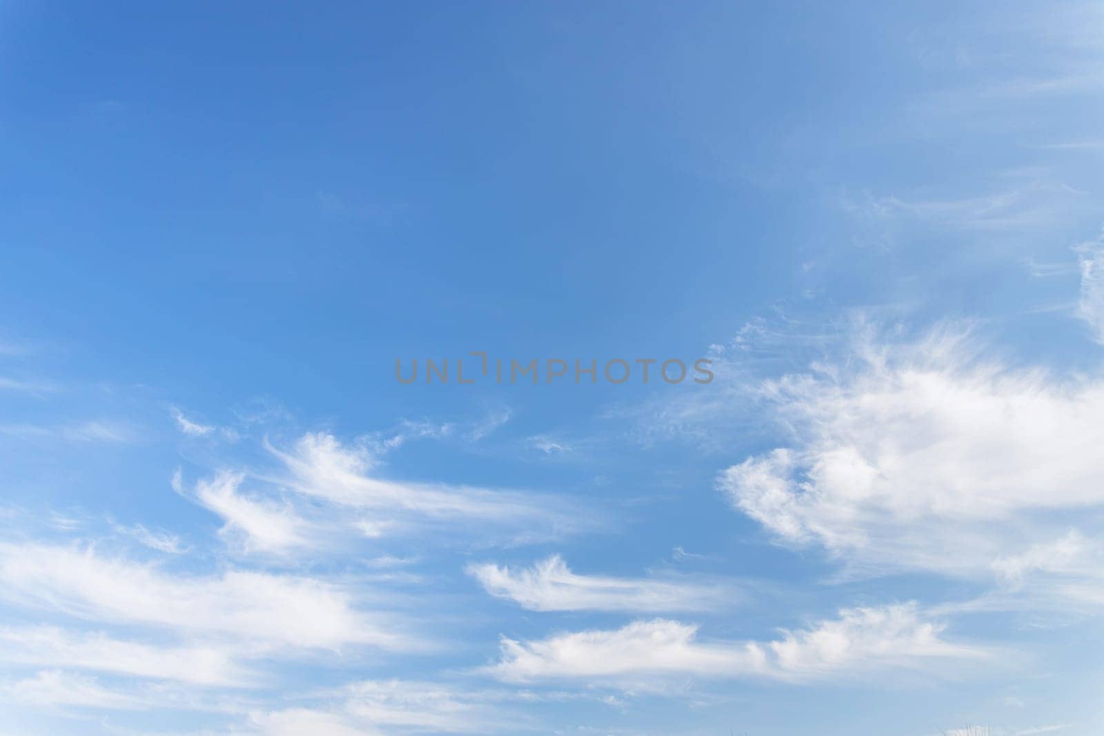 Cloudy blue sky abstract background