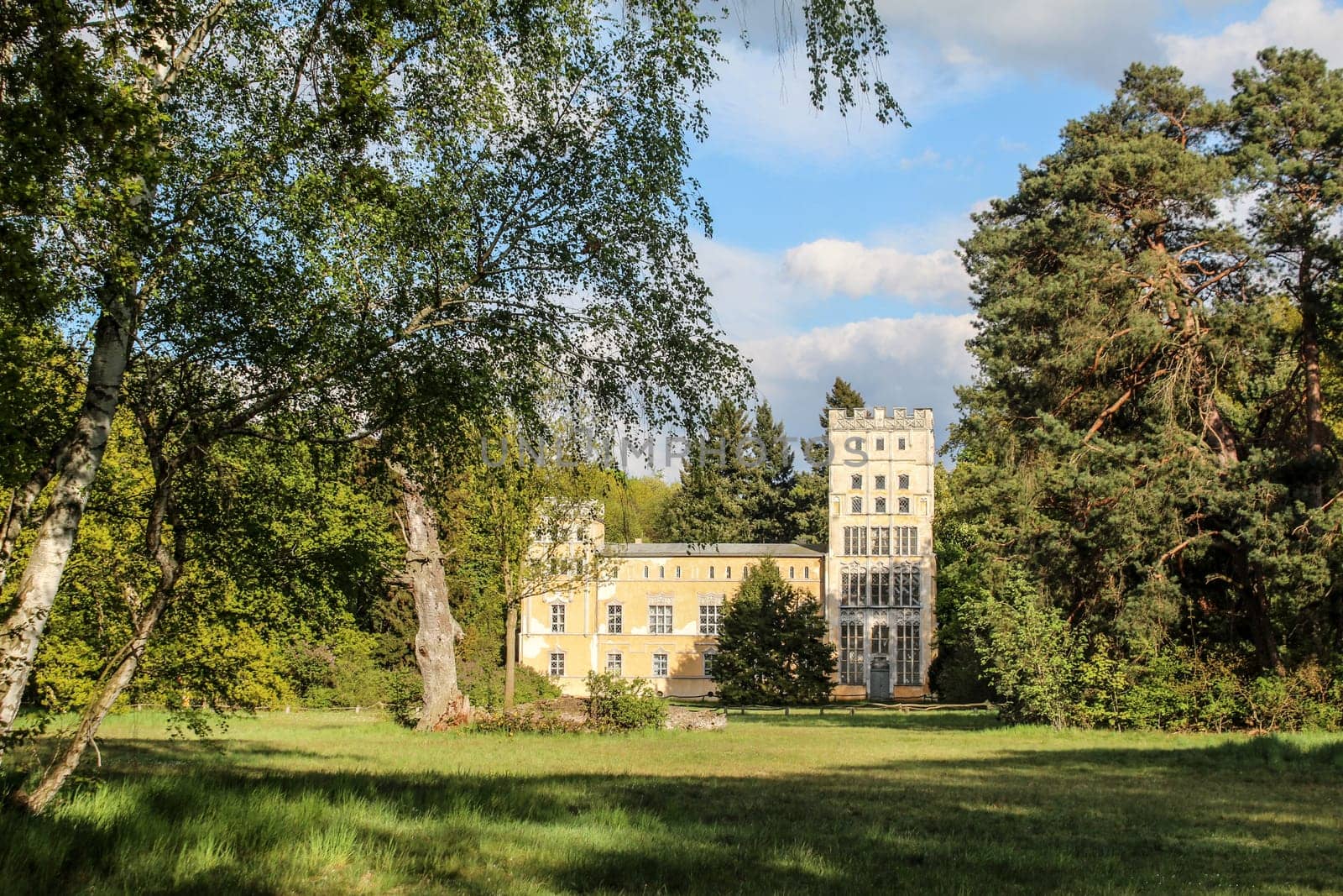 The Cavalier house on the Peacock island in Berlin, Germany