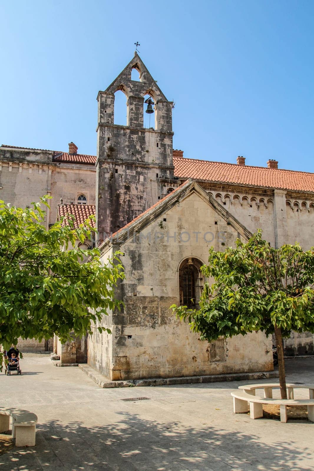 Beautiful little ancient chapel in downtown Trogir, Croatia