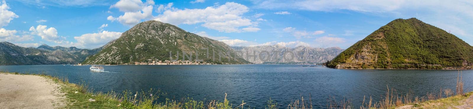 Beautiful picturesque bay of Kotor in Montenegro