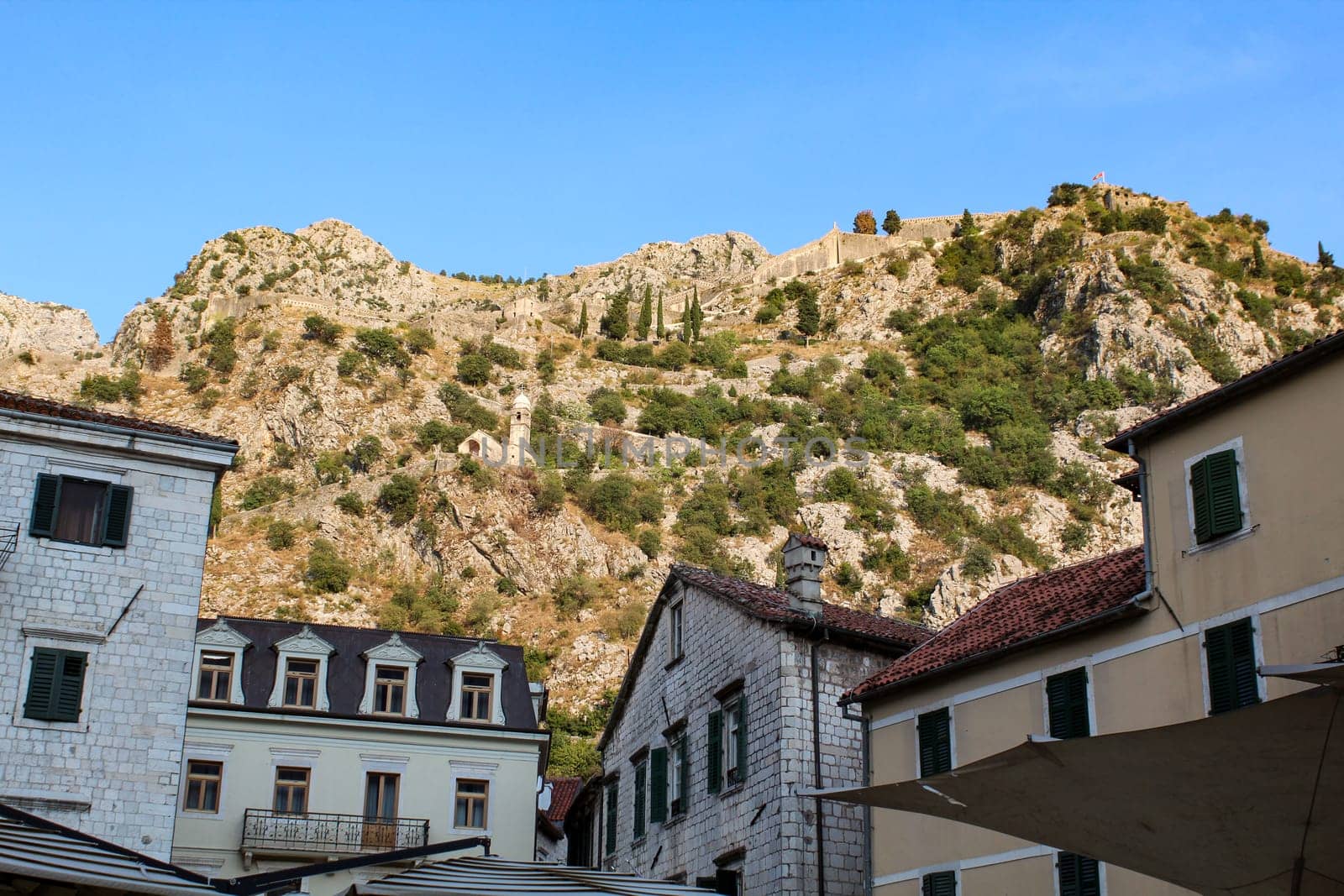 Old church of our lady of remedy above the city of Kotor, Montenegro