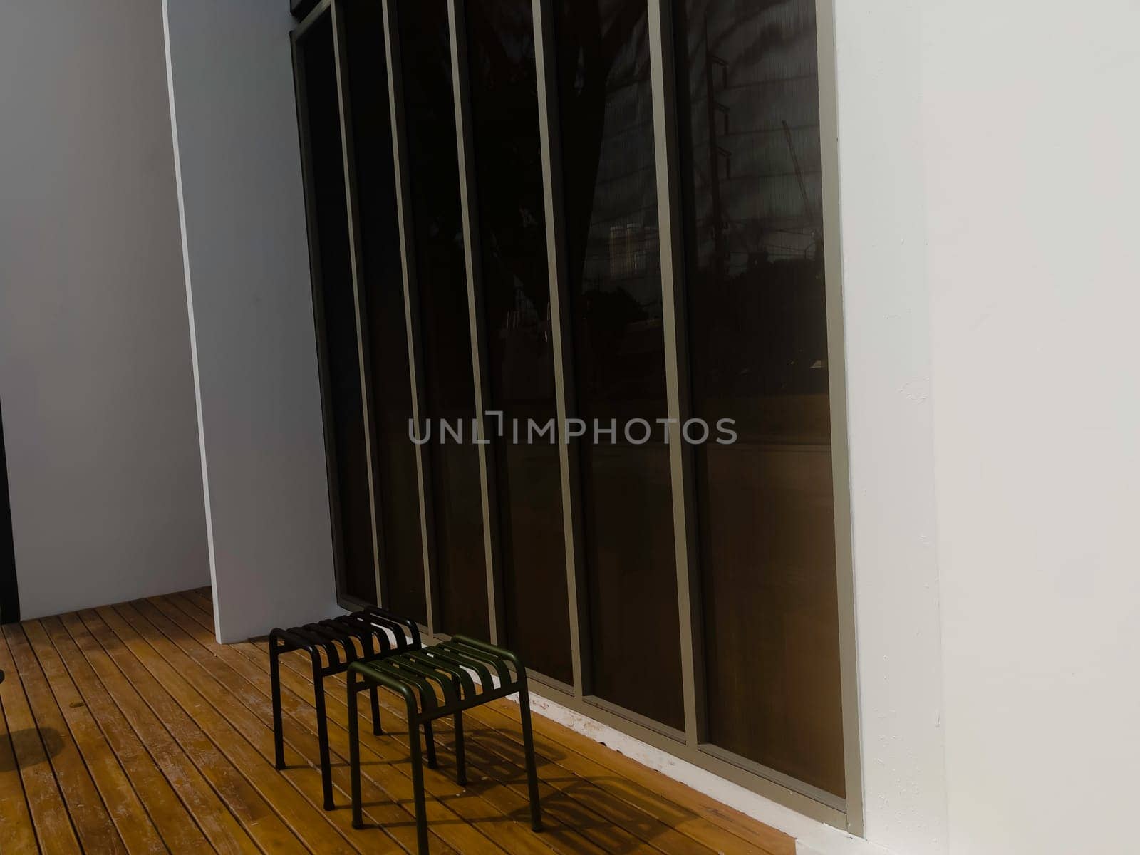Office building housing multiple departments, stock photo