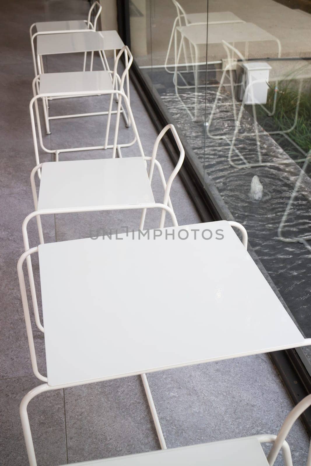 Office building housing multiple departments, stock photo