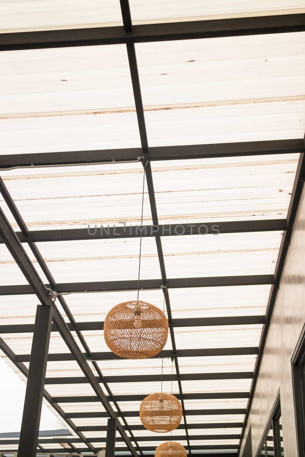 Office building housing multiple departments, stock photo