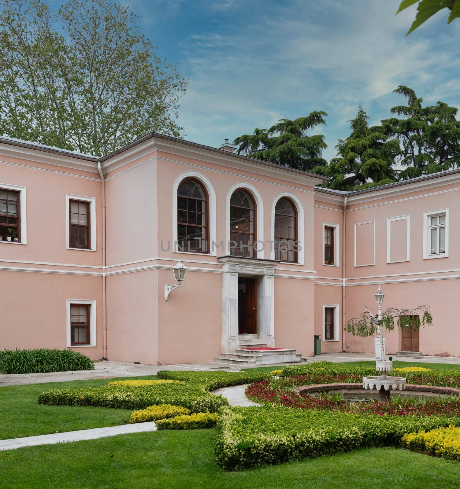 Inner courtyard of Dolmabahce Palace, Istanbul, Turkey