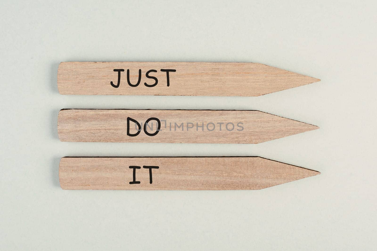 Just do it, coaching concept, motivation and education, time to start, encourage someone, confidence