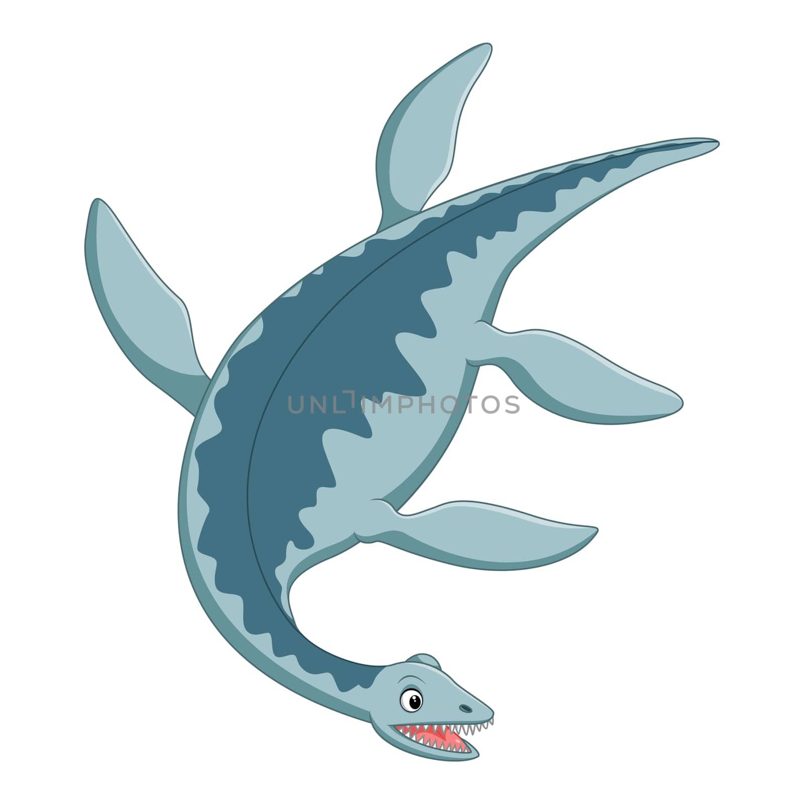 Cartoon plesiosaurus