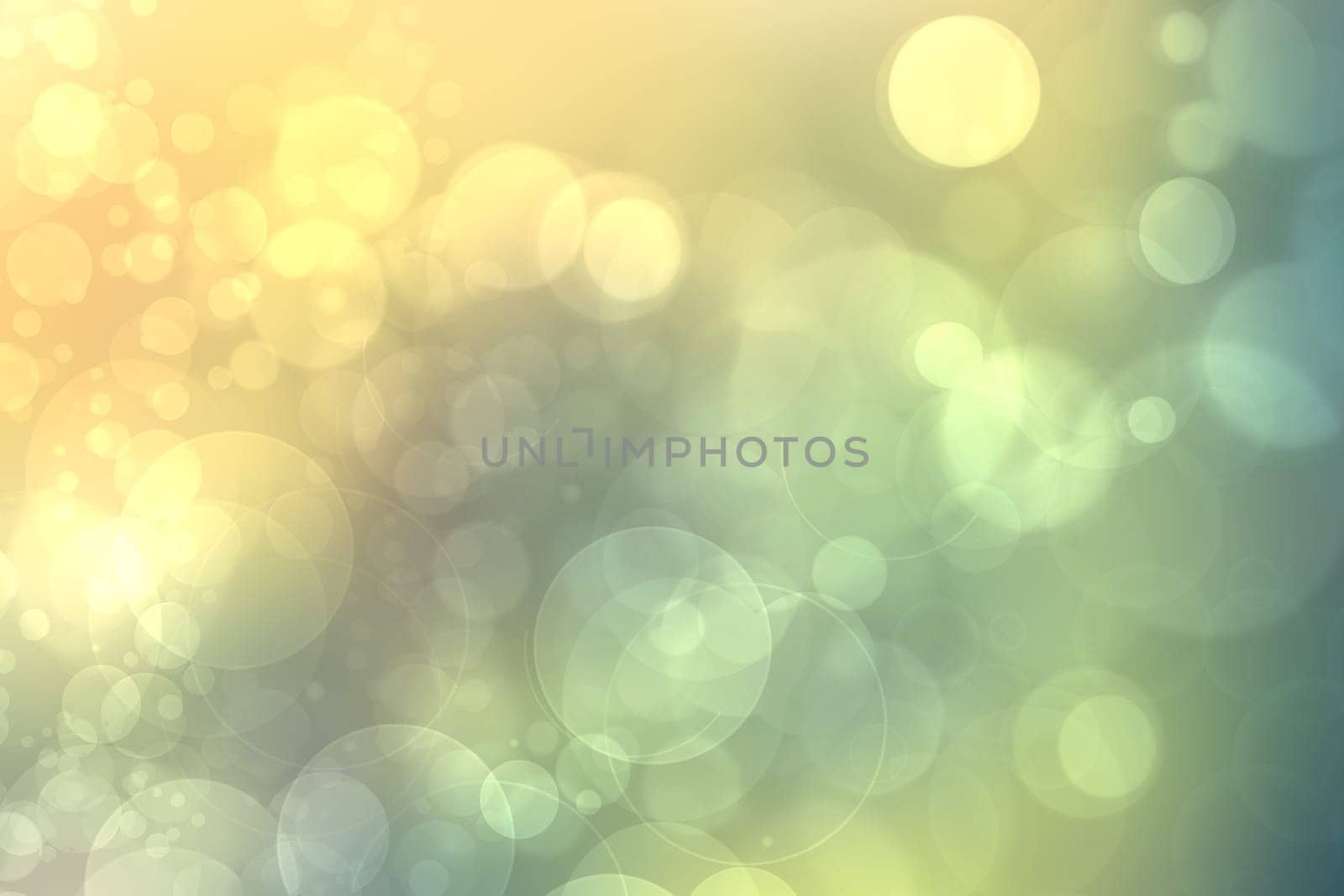Abstract fresh delicate gradient green light and yellow pastel spring or summer bokeh background. Beautiful texture.
