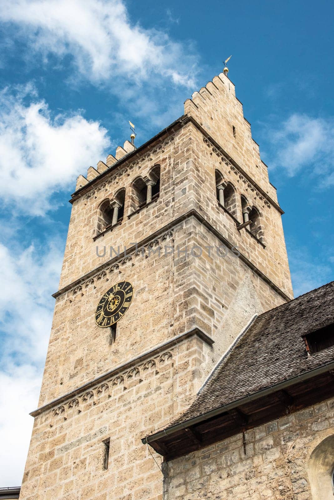 Old romanesque church Saint Hippolyth in the center of Zell am See, Austria