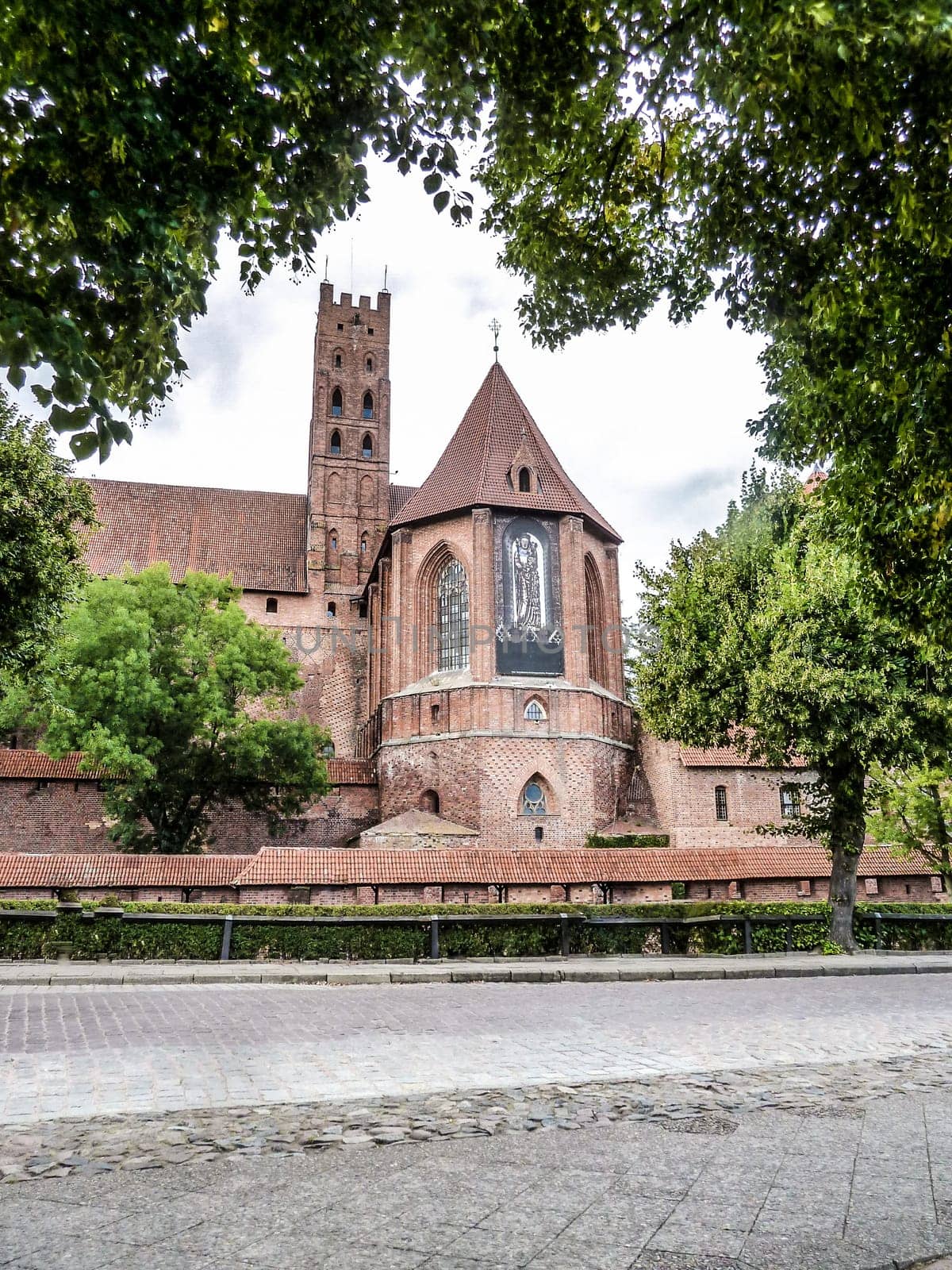 MALBORK, POLAND - SEPTEMBER 03, 2020 - Castle of the Teutonic Order in Malbork, Poland