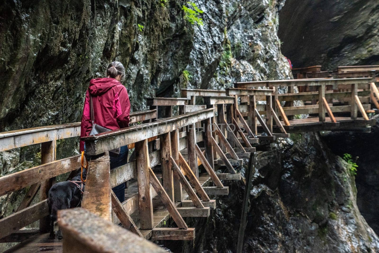 The magnificent Sigmund Thun Gorge in Kaprun, The High Tauern Alps in Austria
