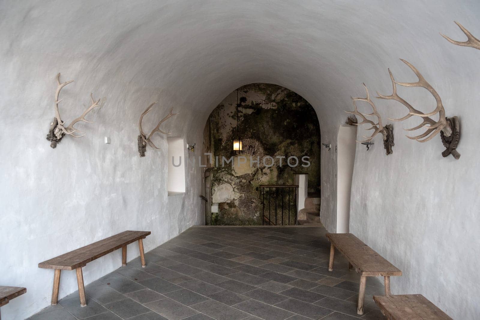 PREDJAMA, SLOVENIA - October 02, 2022 - Famous medieval cave castle in Predjama, Slovenia